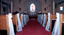 Picture of Aisle With Pew sashes